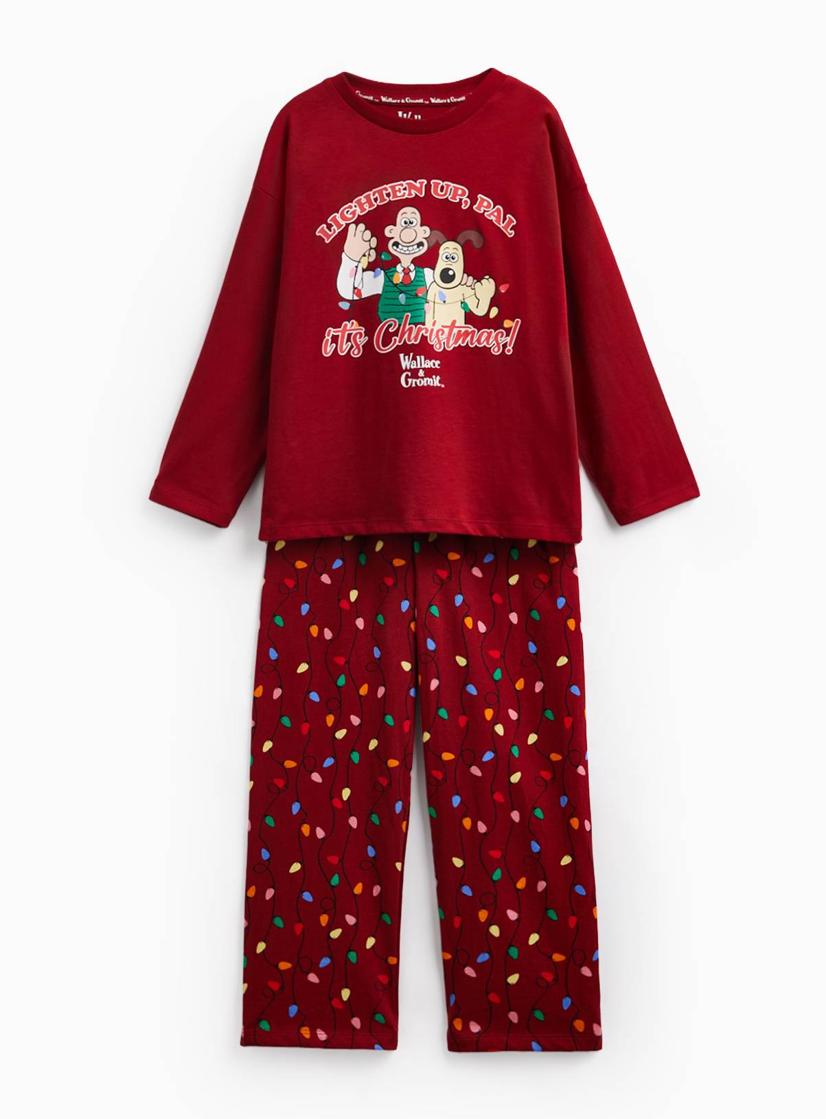 Matching Family Kids’ Christmas Wallace & Gromit Pyjamas  3-4 years - Image 1